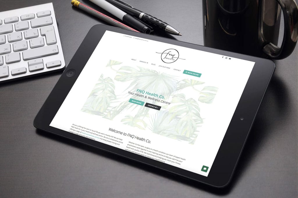 FNQ Health Co's website redesign and build by Newcastle Creative Co